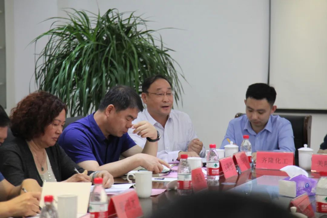 蜜桃免费视频環保公司領導在調研會上闡述公司經營情況，城鄉汙水（shuǐ）治理項目（mù）建設情況等